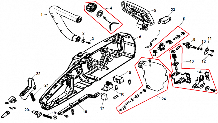 1 ВЫКЛЮЧАТЕЛЬ - МАСЛОНАСОС ЭЛЕКТРОПИЛА CHAMPION 324N-18