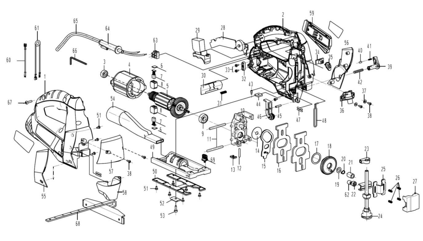 ЗАПЧАСТИ ДЛЯ ЛОБЗИКА ЭЛЕКТРИЧЕСКОГО ELITECH ПЛ 0885