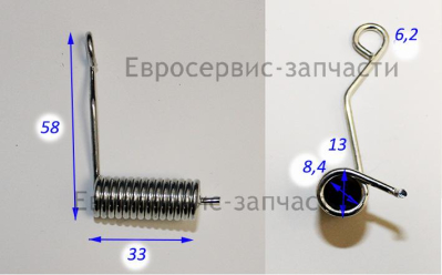 Пружина крышки задней (правая)