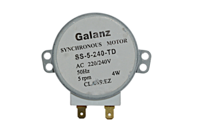 Мотор вращения тарелки СВЧ AC, 220/240 В, 4 ВТ, 50-60Гц, 5 RPM , высота вала 14,4 мм