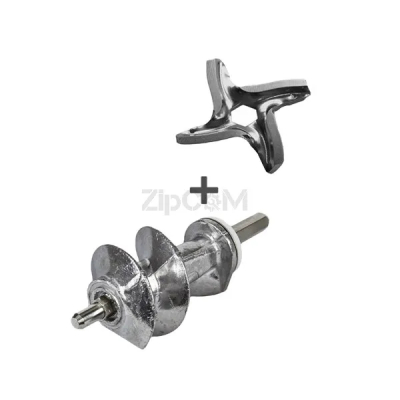 Набор шнек L=114mm + нож D=45mm для мясорубок Moulinex (SS-192595, XF911101)